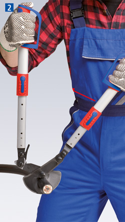 Cable Shears/Cutters (ratchet action) with telescopic handles